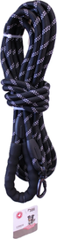 Longe réfléchissante noire en nylon pour chien Mon Ami Luki