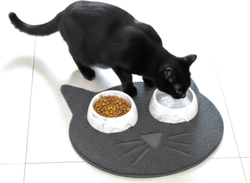 Tapis de litière pour chat forme tête de chat Mon Ami Luki