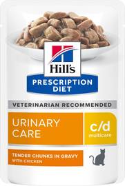 Hill's Prescription Diet c/d Multicare Urinary Care en sachets au poulet pour chat