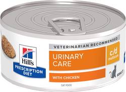 Hill's Prescription Diet c/d Multicare Urinary en pâtée au poulet pour chat