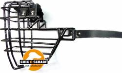 Muselière chien CHOPO noire pour Rottweiler femelle