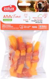 Twist chien Zolux patate douce-poulet sachet 100 g