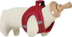 Harnais chien Zolux Mesh rouge réglable et respirant