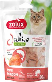 Zolux Jerkies Essential mini poisson saumon chat sachet 50 g