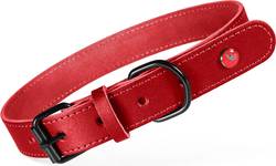 Collier chien Zolux Cuir classique grenat
