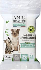 Lingettes nettoyantes Bio x25 Anju Beauté pour chat