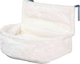 Hamac Confort chat radiateur en peluche blanc