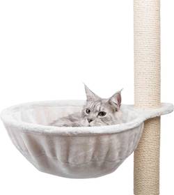 Hamac arbre à chat XXL peluche gris