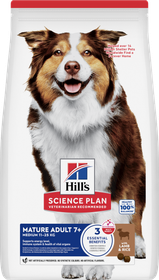 Hill's Science Plan croquettes Mature Adult 7+ Medium Agneau Riz pour Chien