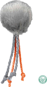 Balle avec ficelle et clochette ø 4 cm pour chat