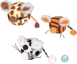 Balle peluche souris à la cataire 4,5 cm pour Chat