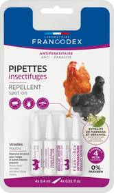 Pipettes Insectifuges pour Poule x4 Francodex