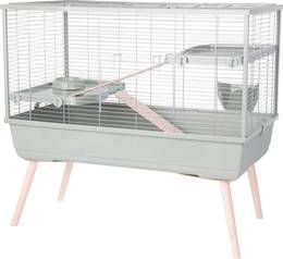 Cage pour lapin sur pied 100 cm, 2 étages