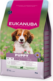Eukanuba croquettes puppy petit et moyen chien agneau riz