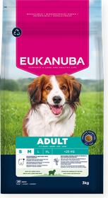 Eukanuba croquettes pour chiens adultes de petite et moyenne taille agneau riz