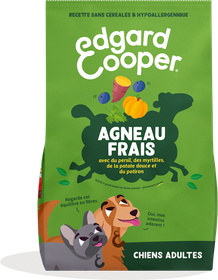 Edgard & Cooper Croquettes chien agneau frais sans céréales