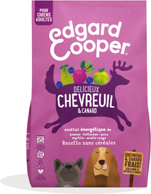 Edgard & Cooper Croquettes sans céréales pour chien au chevreuil et au canard frais