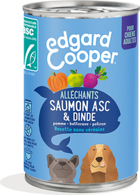 Edgard & Cooper Pâtée sans céréales pour chien saumon & dinde 400 g