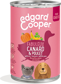 Edgard & Cooper Pâtée sans céréales pour chiot - Canard & poulet