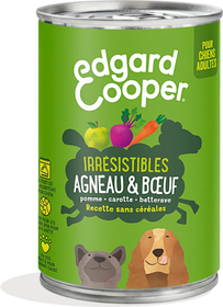 Edgard & Cooper Pâtée sans céréales pour chien adulte - Agneau & Bœuf