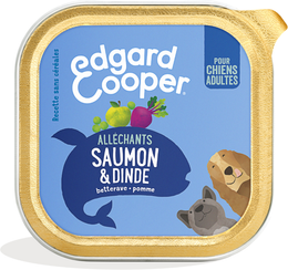 Edgard & Cooper Pâtée sans céréales pour chien Saumon & Dinde