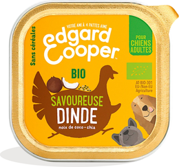 Edgard & Cooper Pâtée dinde bio sans céréales pour chien