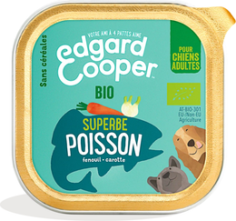 Edgard & Cooper Pâtée poisson bio sans céréales pour chien