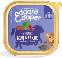Edgard & Cooper Pâtée bœuf & canard sans céréales pour chien