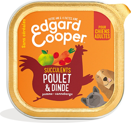 Edgard & Cooper Pâtée sans céréales chien - poulet & dinde
