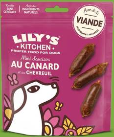 Lily’s Kitchen Mini saucisses de canard & chevreuil chien