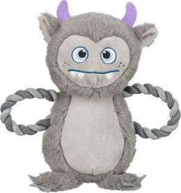 Jouet en peluche monstre avec corde pour chien Trixie