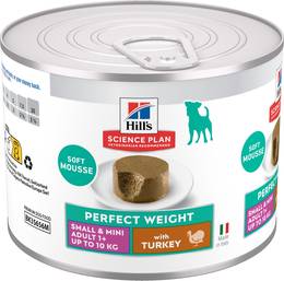 Hill's Science Plan Adult Small & Mini Perfect Weight en mousse à la dinde pour chien