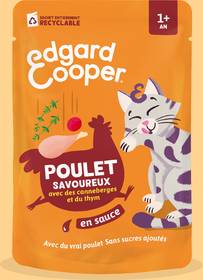 Edgard & Cooper Pochon de pâtée en sauce chat adulte 85 g