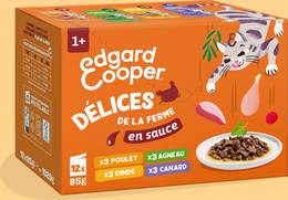 Edgard & Cooper Délices de la ferme chat boîte de 12 x 85 g
