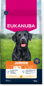 Eukanuba chien junior grandes races poulet frais - sac 12 kg
