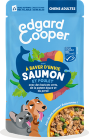 Edgard & Cooper Chien adulte saumon - Mijoté À baver d'envie