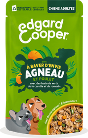 Edgard & Cooper Chien adulte agneau - Mijoté À baver d'envie