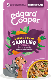 Edgard & Cooper Chien adulte sanglier canard - Mijoté À baver d'envie