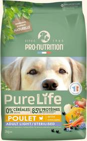 Croquettes chien Pure Life Adult Light Sterilised