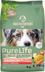 Croquettes chien Pro-Nutrition Pure Life Adult Medium saumon